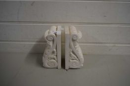 PAIR OF REPLICA ACANTHUS BOOKENDS MADE BY NATIONAL TRUST