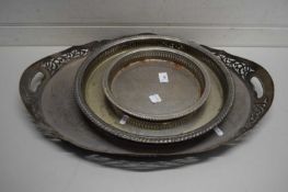 GROUP OF THREE SERVING TRAYS