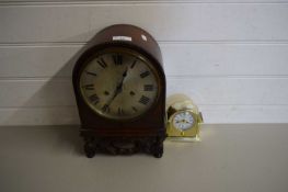 LARGE ARCHED WALL CLOCK AND FURTHER SMALL EXAMPLE