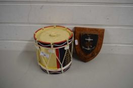 SMALL DRUM AND SHIELD FOR WOMEN'S ROYAL NAVAL SERVICE