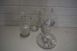 SHIPS DECANTER AND OTHER GLASS WARES