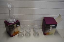 QUANTITY OF GLASS WARES, COCKTAIL GLASSES