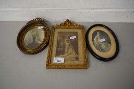 GROUP OF THREE VINTAGE PHOTOGRAPHS IN FRAME