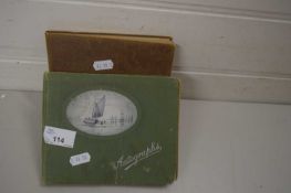 SMALL AUTOGRAPH BOOK, MAINLY INSCRIPTIONS DATED 1920S WITH FURTHER AUTOGRAPH BOOK AND SOME SMALL