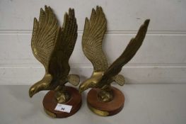 PAIR OF EAGLES MOUNTED FOR THE ST JOHNS CAR RALLY 1984