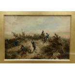 Two 18/19th Century prints of military scenes. Framed and glazedQty: 2