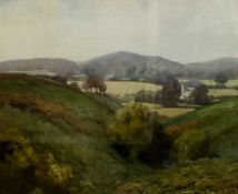 Herbert Rushton Wibberley RBA (British, 20th Century), A pair of landscape paintings depicting the