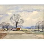 E. G. Wood (British, 20th Century), Two landscapes: North Beds and Woodbridge, Suffolk, signed,