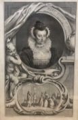 After Houbraken, Engraving of Mary Queen of Scots, framed and glazed.Qty: 1