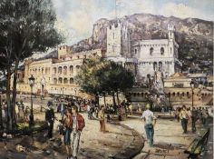 Brunet Lutece, Contemporary, Print of Monaco, framed and glazed