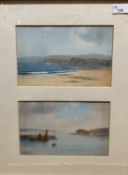 H. W. Hicks (British, Late 19th Early 20th Century), West Country Views, 2 in 1 frame of North Devon