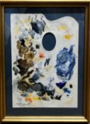 Sir Peter Scott (British 20th Century), A sheet of parchment palette belonging to the artist. Oil on