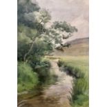 M F Goldfinch (British, 20th Century), 'In the Vale of Lanherne', watercolour, signed, 1901,