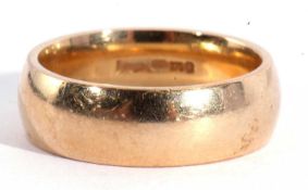 9ct gold wedding ring, 5.0gms g/w, size I/J