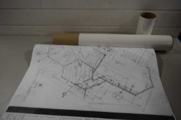TUBE CONTAINING MODERN ARCHITECTS PLANS