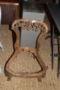 19TH CENTURY CONTINENTAL NURSING CHAIR FRAME (FOR REUPHOLSTERY)