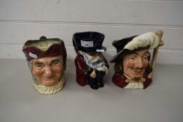 ROYAL DOULTON CHARACTER JUG - PORTHOS, SIMON THE CELLARER AND A FURTHER CHARACTER JUG (3)