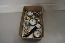 BOX VARIOUS POCKET AND WRIST WATCHES