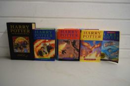 J K ROWLING: HARRY POTTER AND THE DEATHLY HALLOWS 1ST EDITION, HARRY POTTER AND THE HALF-BLOOD