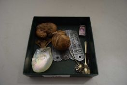 BOX OF MIXED ITEMS TO INCLUDE SMALL NETSUKE