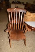 VICTORIAN ELM SEATED WINDSOR CHAIR