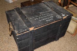 LARGE WOODEN PACKING CRATE, 58CM WIDE