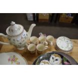 MODERN FLORAL DECORATED COFFEE SET