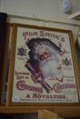 TWO REPRODUCTION TOM SMITHS CHRISTMAS CRACKERS ADVERTISING PRINTS