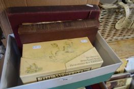 ONE BOX OF BOOKS TO INCLUDE 'THE WORLD OF PETER RABBIT' BY BEATRIX POTTER