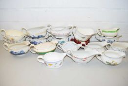 COLLECTION OF GRAVY BOATS