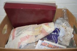 LARGE BOX CONTAINING VARIOUS WORLD STAMPS AND OTHER EPHEMERA
