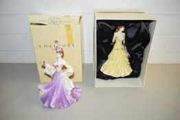 COALPORT FIGURINE 'SWEETEST ROSE' AND ROYAL DOULTON FIGURINE 'JESSICA', BOTH BOXED