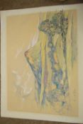 Kenneth Still, RBA, SGA (1906-1970), Landscape scene, pencil and watercolour, signed lower left,
