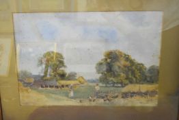 Fanny Isabella Bridgeman Wodehouse (nee Sawbridge), (19th/20th century), Farmyard at Langford, Oxon,