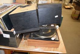 VINTAGE GARRARD RECORD PLAYER AND SPEAKERS