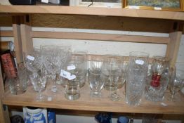 MIXED LOT VARIOUS DRINKING GLASSES