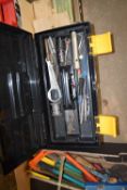 PLASTIC TOOL CHEST AND CONTENTS