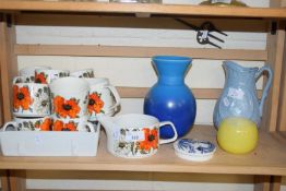 MIXED LOT VARIOUS CERAMICS TO INCLUDE POPPY DECORATED TEA WARES