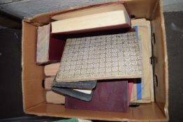 BOX OF MIXED BOOKS AND RECORDS