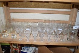 MIXED LOT DRINKING GLASSES