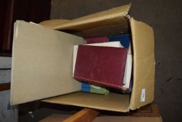 ONE BOX MIXED BOOKS TO INCLUDE NATURAL HISTORY INTEREST AND OTHERS