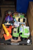 BOX OF REMOTE CONTROL TOY VEHICLES AND OTHERS