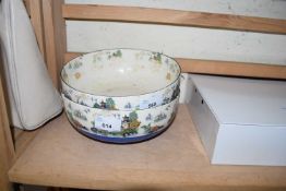 PAIR OF FLORAL DECORATED BOWLS