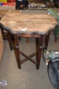 EARLY 20TH CENTURY DARK STAINED OCCASIONAL TABLE, 70CM WIDE