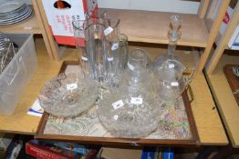 TWO PRESSED GLASS BOWLS