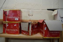 QUANTITY OF BOXED ENTERTAINERS GLASS WARE