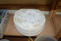 QUANTITY OF WEDGWOOD FLORAL DECORATED PLATES