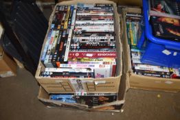 TWO BOXES VARIOUS DVDS