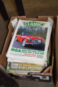 BOX OF CLASSIC AND SPORTS CAR MAGAZINES
