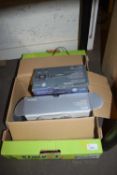 ONE BOX VR GOGGLES, CORDLESS TELEPHONE AND OTHER ITEMS